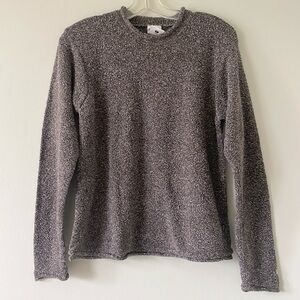 columbia neutral brown mock neck sweater